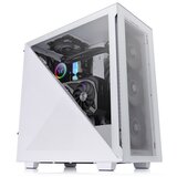 Thermaltake Divider 300 Snow Mid tower, tempered glass, 1x 120mm Turbo fan | Eponuda.ba