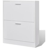 Furnova Bela lesena omarica za čevlje z 2 predelkoma, (21955524) | Shoptok.si
