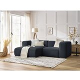 Bobochic Paris Tamno plava kutna garnitura od bouclé tkanine (s lijevim kutom) Zephyr – | shoptok.hr