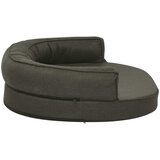  Ergonomski madrac za pse 75 x 53 cm izgled platna tamnosivi | shoptok.hr