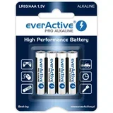 PILHAS EVERACTIVE AAA LR03 PARA BRINQUEDOS, CONTROLES REMOTOS E LANTERNAS, PACOTE COM 4 UNIDADES, (5000261565)