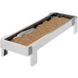 Hranilica za kokoške Srebrno 80 x 28 x 13.5 cm Cinkani čelik | Eponuda.com