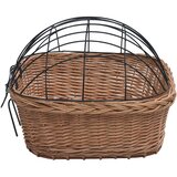  Prednja košara za bicikl s poklopcem 50x45x35 cm prirodna vrba | shoptok.hr