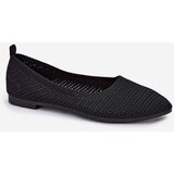 Boto Mesh Fabric Ballet Flats Women's Black Sarina | shoptok.hr