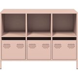 vidaXL Komoda roza 101,5x39x73,5 cm hladno valjano jeklo | Shoptok.si