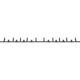 Pribor za klizna vrata 366 cm čelični crni | shoptok.hr