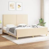  Okvir za krevet bez madraca krem 180 x 200 cm od tkanine | shoptok.hr