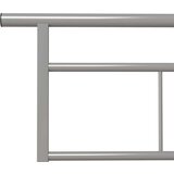  Za krevet sivi metalni 90 x 200 cm | shoptok.hr