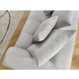 Bobochic Paris Svetlo siva sedežna garnitura iz šenilje 237 cm Whesley – | Shoptok.si