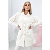Kesi 3-piece set of sweatshirt, top and leggings ecru | shoptok.hr