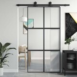  Klizna vrata crna 102,5x205 cm od kaljenog stakla i aluminija | shoptok.hr