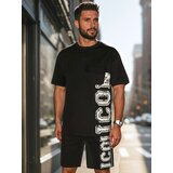 DStreet Komplet męski z nadrukiem czarny | Shoptok.si