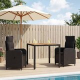  Vanjski set za objedovanje 3 kom. Crna | shoptok.hr