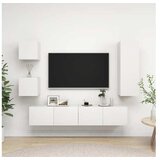  5-dijelni set TV ormarića bijeli od iverice | shoptok.hr