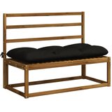  Jastučić za klupu VIANEN 100% poliester Crna 120 x 50 x 12 cm - Crna 120 x 50 x 12 cm | shoptok.hr
