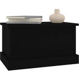  Kutija za pohranu crna 50 x 30 x 28 cm od konstruiranog drva | Eponuda.com