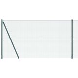 vidaXL Zavarena žičana ograda s 13 flanged postovima Zelena 1,2x50 m Čelik | shoptok.hr