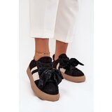 Boto Women's Sneakers With Suede Bow Black Ashlyn | shoptok.hr