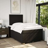 vidaXL Krevet box spring s madracem crni 120 x 190 cm od tkanine | shoptok.hr