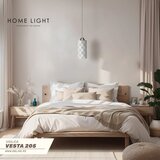 Vesta 205 visilica 1 E27 hrom/bela | ePonuda.com