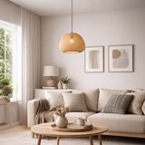  Luster na sajli PETRA 1xE27/15W/230V bambus | Eponuda.com