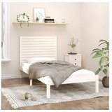 Posteljni okvir bel iz trdnega lesa 90x200 cm | Shoptok.si
