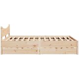 vidaXL Okvir za krevet s ladicama 120 x 200 cm od masivne borovine | shoptok.hr