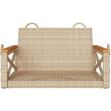  Klupa za ljuljanje bež 63x62x40 cm od poliratana | shoptok.hr