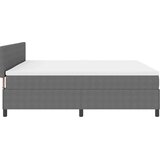 Krevet s opruga kutije Svijetlo siva i bijela. 200 x 200 cm | Eponuda.com