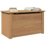 vidaXL Skrinja s pokrovom Panama 79x42x46 cm trdna borovina | Shoptok.si