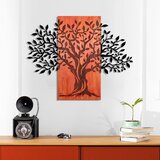 Wallxpert Arbre de Vie-4 RedBlack Decorative Wooden Wall Accessory Cene