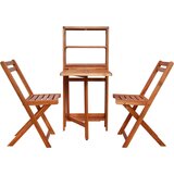  3-dijelni sklopivi bistro set od masivnog bagremovog drva | shoptok.hr