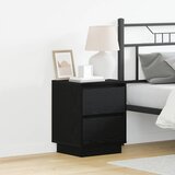  Noćni ormar s ladicama 2 pcs Crni hrast 39 x 34,5 x 50 cm | shoptok.hr