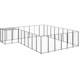  Kavez za pse crni 15,73 m² čelični | shoptok.hr