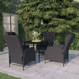  5-dijelni vrtni blagovaonski set tamnosivi | shoptok.hr