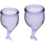 Satisfyer Komplet menstrualnih skodelic Feel Secure, vijoličen Cene