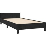  Posteljni okvir z vzglavjem črn 100x200 cm žamet, (20906702) | Shoptok.si