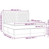  Krevet s oprugama i madracem svjetlosivi 180x200 cm od tkanine | shoptok.hr