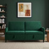 SOFA s pohranom Tamnozelena 172 x 78 x 87 cm Poliester | Shoptok.si