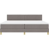 Box Spring Krevet s madracem Taupe 200x200 cm Tkanina | shoptok.hr