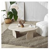 Hanah home Klub sto Rock, 105x35x65 cm, Krem | Eponuda.ba