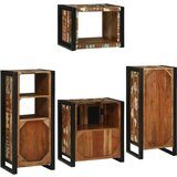 vidaXL Set namještaja za kupaonicu Zidne 4 pcs Čvrsto reciklirano drvo | shoptok.hr