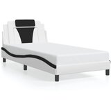  Okvir kreveta Viana s LED-om bez madracabijelo-crni 100 x 200 cm | Eponuda.ba