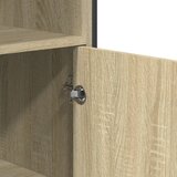  Visoka komoda boja hrasta 79,5x35,5x137,5 cm konstruirano drvo | shoptok.hr