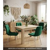 KARA stolica - zeleni baršun / kromirane noge x 4 | shoptok.hr