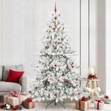 vidaXL Umjetno božićno drvce s nogom with LEDs s stalakom 240cm PVC | shoptok.hr