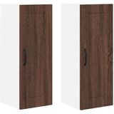  Zidni kuhinjski ormarić Zidne 2 pcs Smeđi hrast 30 x 31 x 80 cm | shoptok.hr