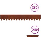  Ograda oko Travnjaka 50 pcs Rđa 100 x 0,05 x 15 cm | shoptok.hr