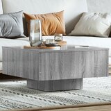 Furnova Klubska mizica siva sonoma 60x60x31,5 cm konstruiran les, (21913114) Cene