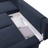 CARRYHOME KOTNA SEDEŽNA GARNITURA, velur modra | Shoptok.si